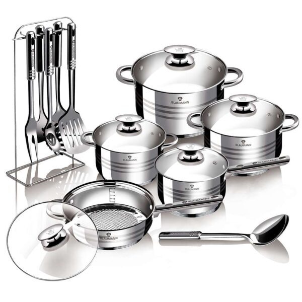 Berlinger Haus Blaumann Gourmet Line Rozsdamentes Acél Edénykészl...