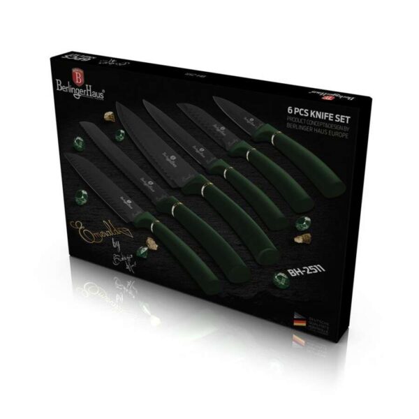 Berlinger Haus Emerald Collection 6 db-os kés szett