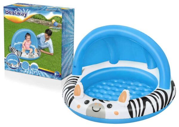Bestway Zebra Pancsolómedence - Napernyővel - 97x66cm