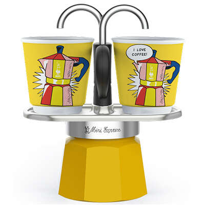 Bialetti 1405/MR mini Express Lichtenstein Kotyogós Kávéfőző 2 sz...