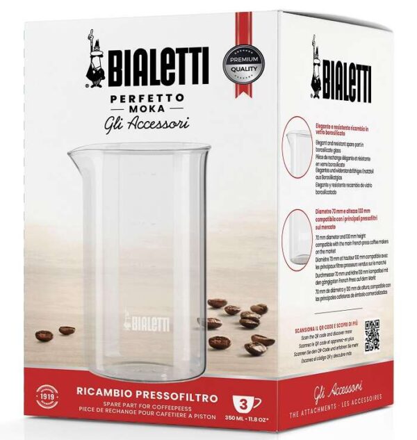 Bialetti Coffee Press Tartozék üveg 350ml