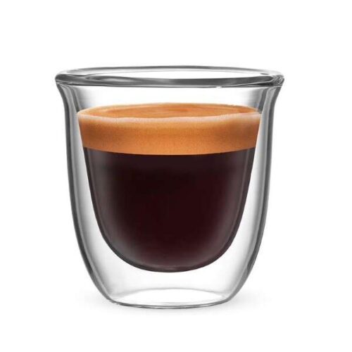 Bialetti Firenze 80ml Dupla falú csésze szett - Átlátszó
