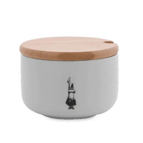 Bialetti Porcelán cukortartó bambusz tetővel