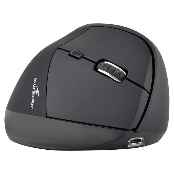 Bluestork Vezeték nélküli Egér - M-WL-ERGO-BK (Ergonomic