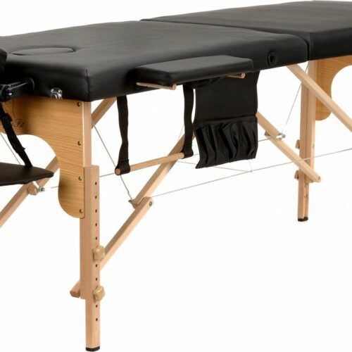 BodyFit összecsukható 2 zónás fa Masszázságy tároló bőrönddel 216...