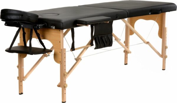 BodyFit összecsukható 2 zónás fa Masszázságy tároló bőrönddel 216...