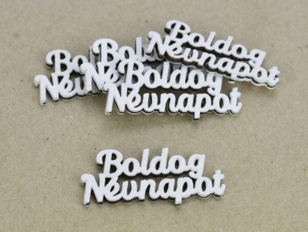 "Boldog Névnapot" felirat fehér 2