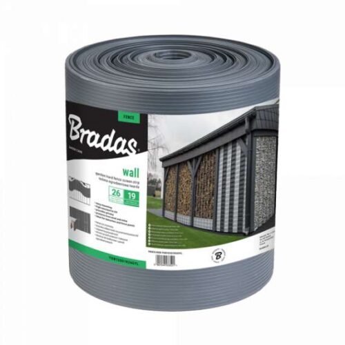 Bradas Kerítéstakaró szalag antracit SOLID 19 cm x 26 m