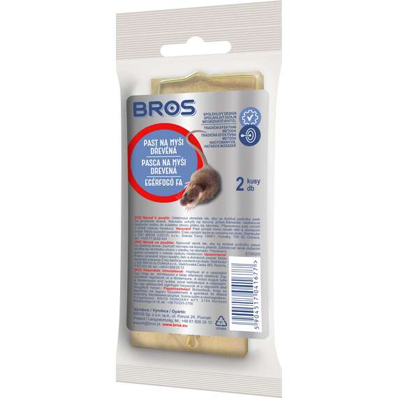 Bros Egérfogó fa 2 db-os 30 db/karton
