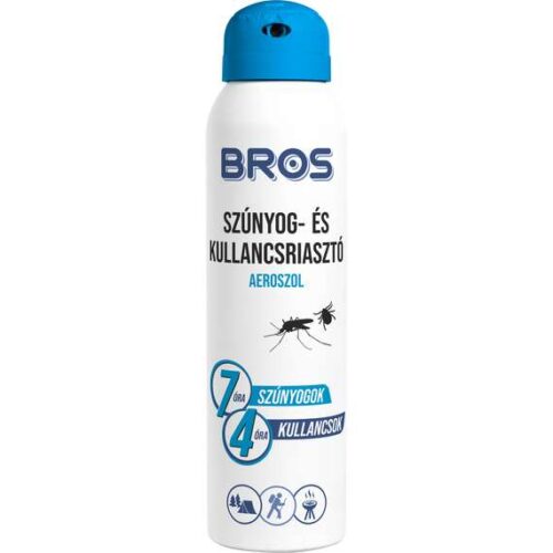 Bros Szúnyog- és kullancsriasztó aeroszol 90 ml 12 db/karton