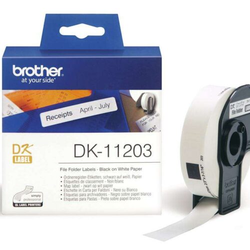 Brother DK-11203 Címke - 300 db - 17x87 mm - Fehér