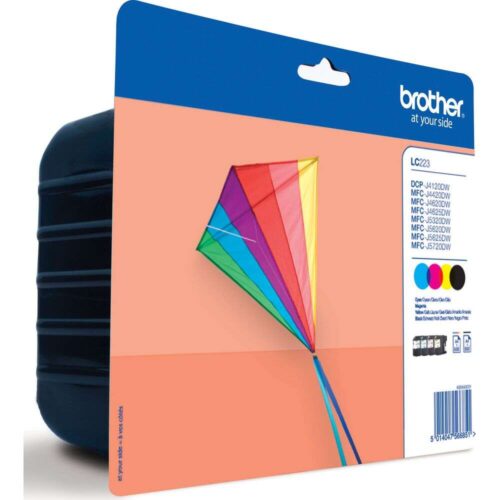 Brother LC223 Multipack Black Cyan Magenta Yellow tintapatron eredeti