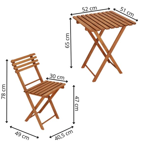 Bs001lb fából készült erkélykészlet