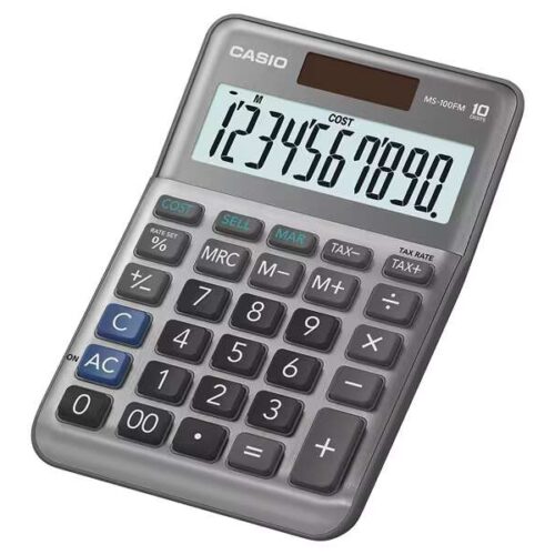 Casio MS-100FM Asztali Számológép - Szürke
