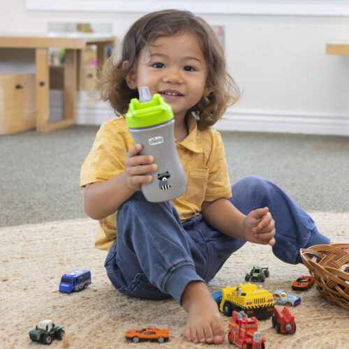 Chicco Kids Pop-Up 350ml szívószálas kulacs 2év+ 0% BPA