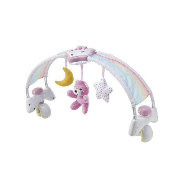 Chicco Rainbow Sky kiságy Játékhíd és Éjszakai fény