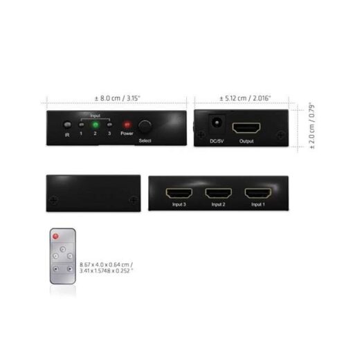 Club 3D CSV-1381 HDMI Splitter (1 PC - 3 Kijelző)