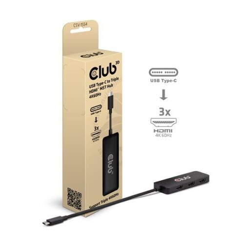 Club 3D CSV-1554 USB-C - 3x HDMI 4K60Hz Hub