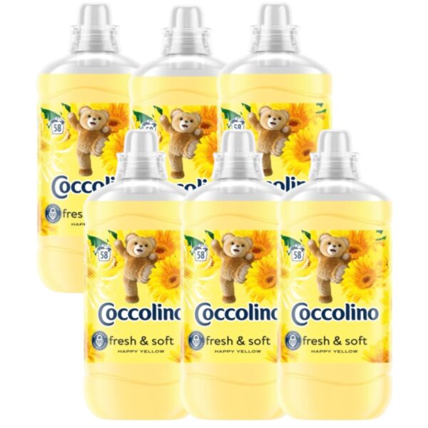 Coccolino Fresh & Soft Happy Yellow Öblítő koncentrátum 348 m...