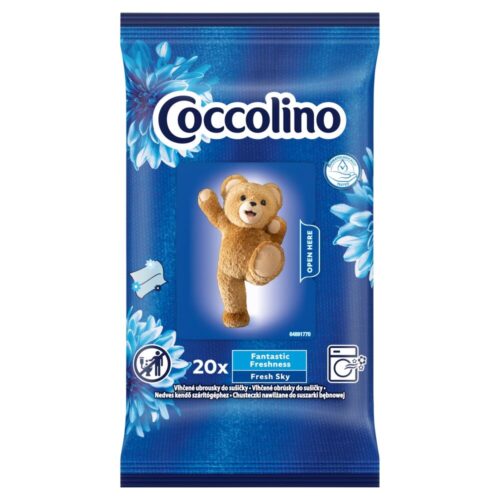 Coccolino nedves Illatosító kendő szárítógépbe Blue 20db