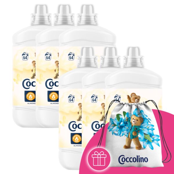 Coccolino Sensitive Almond Öblítő koncentrátum 384 mosás 6x1600ml...