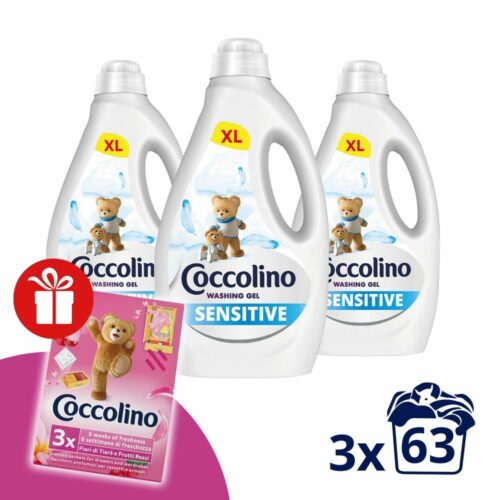 Coccolino Sensitive folyékony Mosógél 3x2