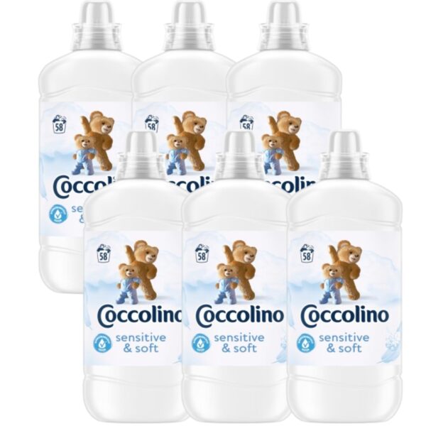 Coccolino Sensitive & Soft Öblítő koncentrátum 348 mosás 6x1450ml