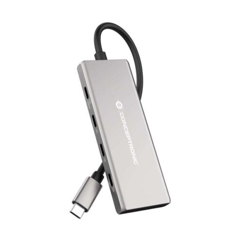 Conceptronic  HUBBIES17G 7-Port USB3.2 Gen 2 Hub Grey HUBBIES17G