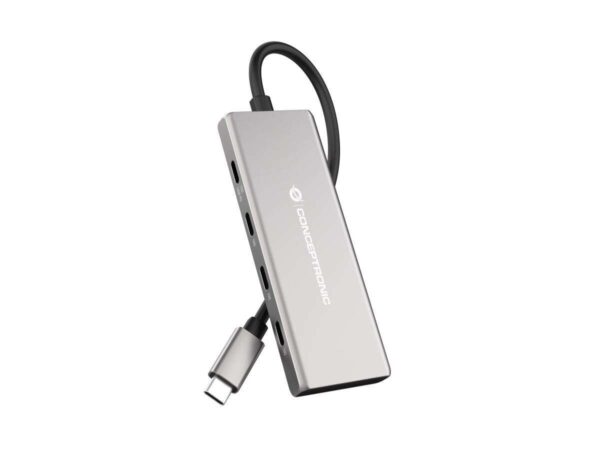 Conceptronic  HUBBIES17G 7-Port USB3.2 Gen 2 Hub Grey HUBBIES17G