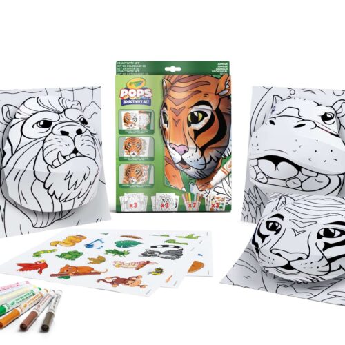 Crayola POPs 3D foglalkoztató Színező – Dzsungel