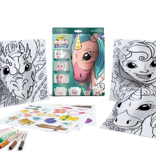 Crayola POPs 3D foglalkoztató Színező – Mesevilág
