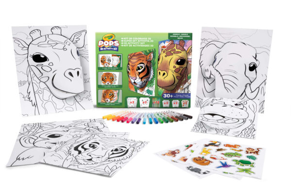 Crayola POPs 3D megakészlet Színező – Dzsungel