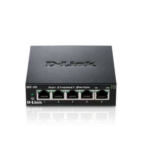 D-Link DES-105 5 Portos Gigabit Ethernet Switch