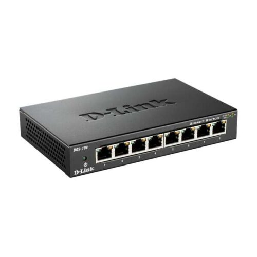 D-Link DGS-108GL/E Switch 8x1000Mbps Fémházas Asztali