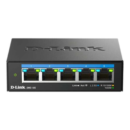 D-link switch 5x2.5gbps multi-gigabit fémházas asztali