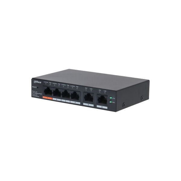 Dahua PoE switch - CS4006-4ET2ET-60 (Cloud Menedzsment; 4x100Mbps...