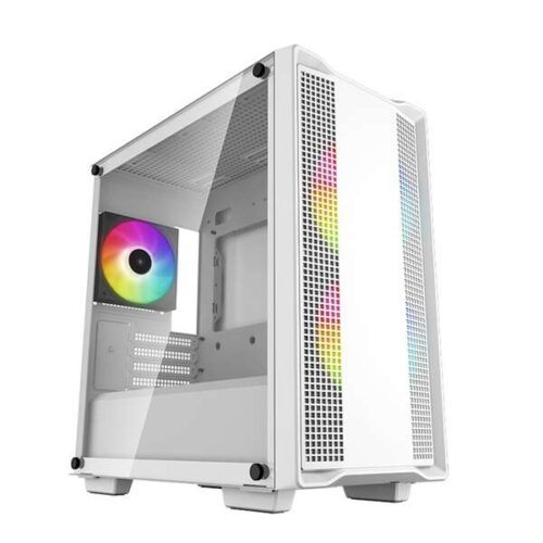 DeepCool Számítógépház - CC360 ARGB WH (fehér