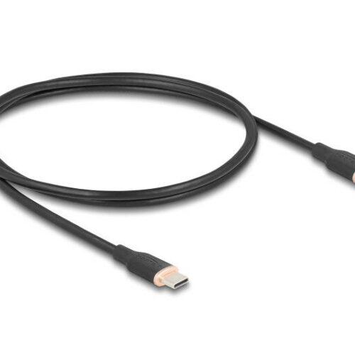 Delock USB 2.0 kábel USB Type-C dugó - dugó PD 3.0 60 W 1 m feket...