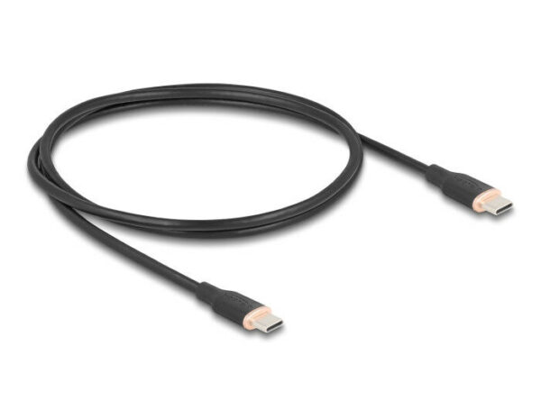 Delock USB 2.0 kábel USB Type-C dugó - dugó PD 3.0 60 W 1 m feket...