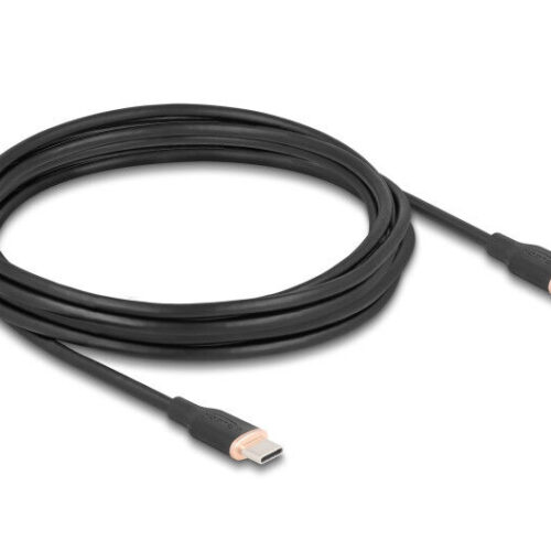 Delock USB 2.0 kábel USB Type-C dugó - dugó PD 3.0 60 W 4 m feket...