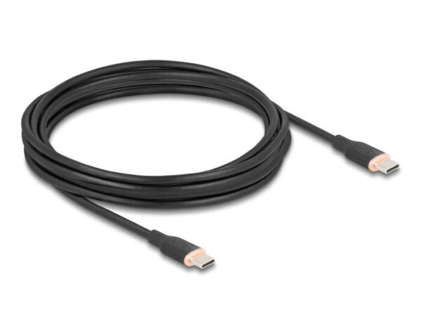Delock USB 2.0 kábel USB Type-C dugó - dugó PD 3.0 60 W 4 m feket...