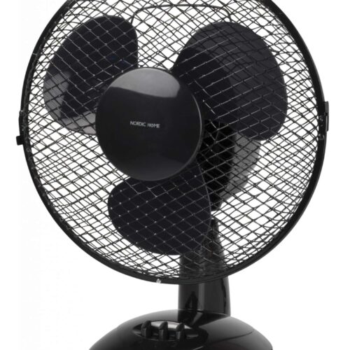 Deltaco Nordic Home Asztali Ventilátor - Fekete - 230mm