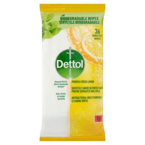 Dettol Power & Fresh univerzális felülettisztító Törlőkendő C...