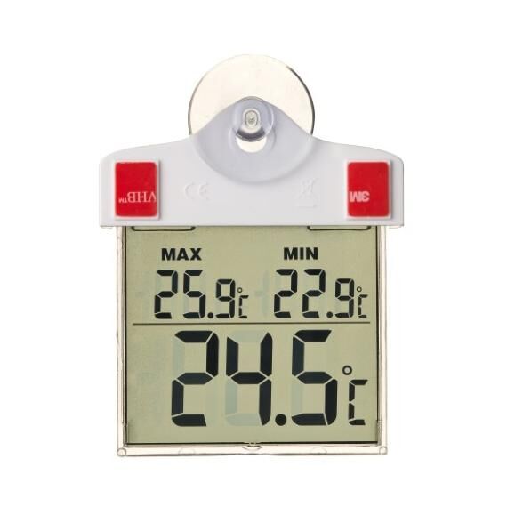 Digitális hőmérő ablakba min-max