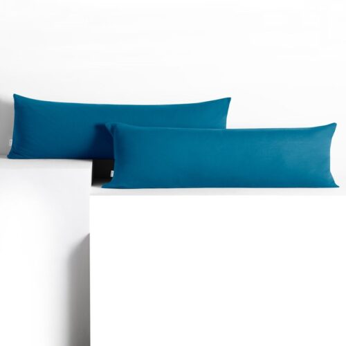 Díszpárnahuzat AMBER kék  dzsörzé 40x145 DecoKing
