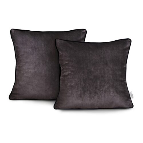Díszpárnahuzat VELVET barna glamour bársony 45x45 ameliahome