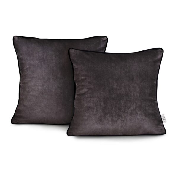 Díszpárnahuzat VELVET barna glamour bársony 45x45 ameliahome