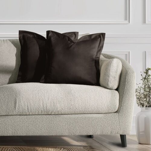 Díszpárnahuzat VELVET barna glamour bársony 45x45 ameliahome