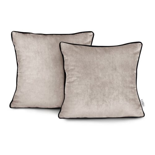 Díszpárnahuzat VELVET bézs glamour bársony 45x45 ameliahome