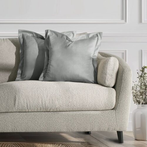 Díszpárnahuzat VELVET ezüst glamour bársony 45x45 ameliahome
